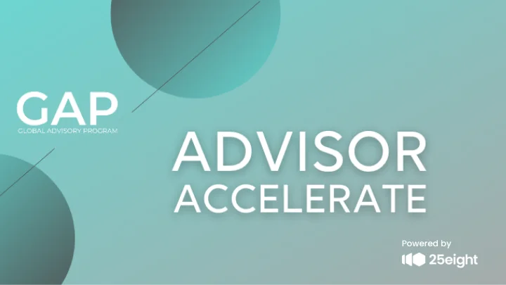 Global Advisory Program Advisor Accelerate tile